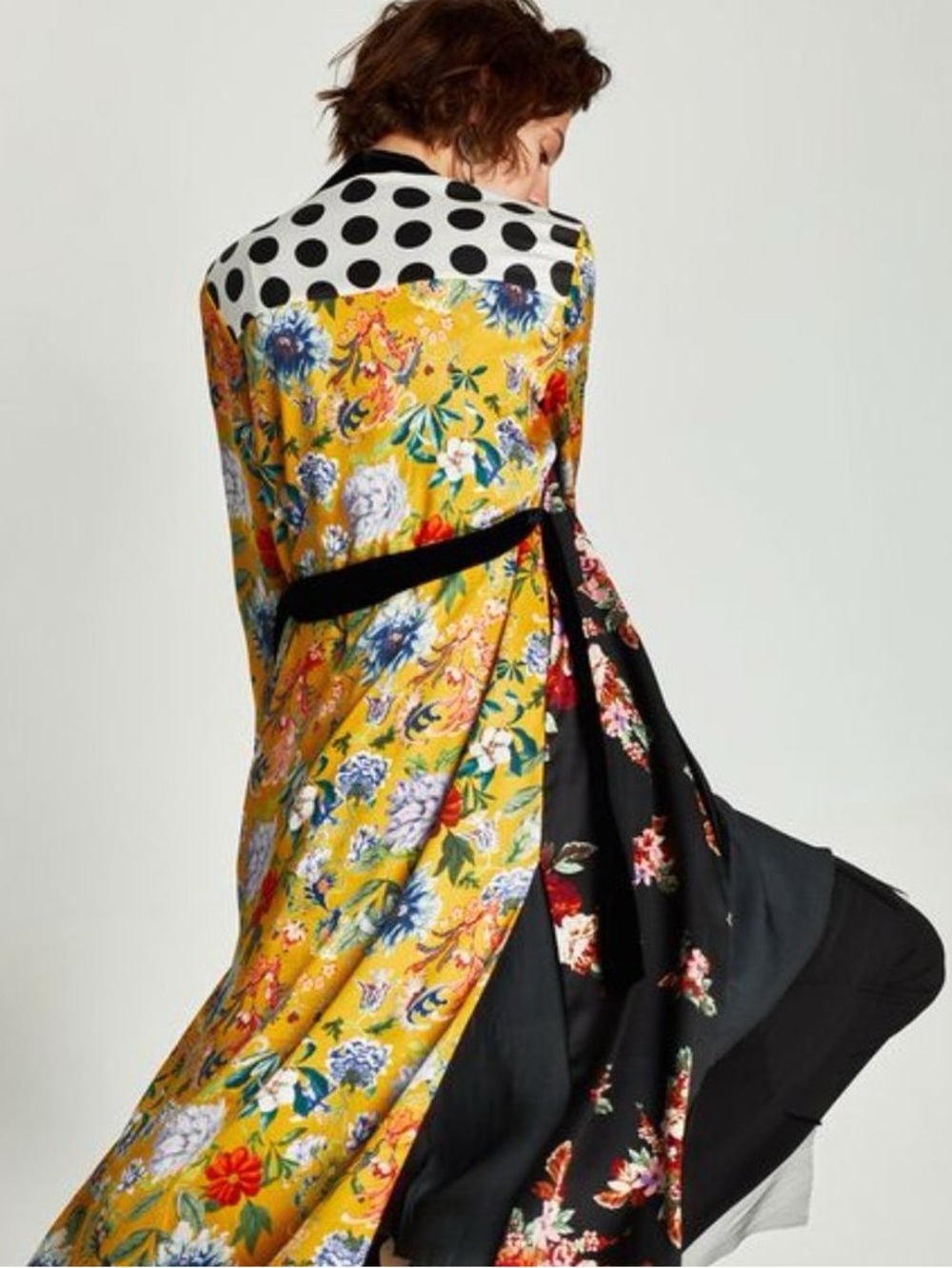 NWT Zara Contrasting Patchwork Kimono - Picture 12 of 12